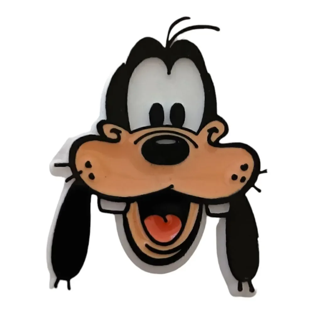 Vintage Goofy Dog Pin Plastic 70s To 80s Retro Walt Disney Whimsical Pop Art‎
